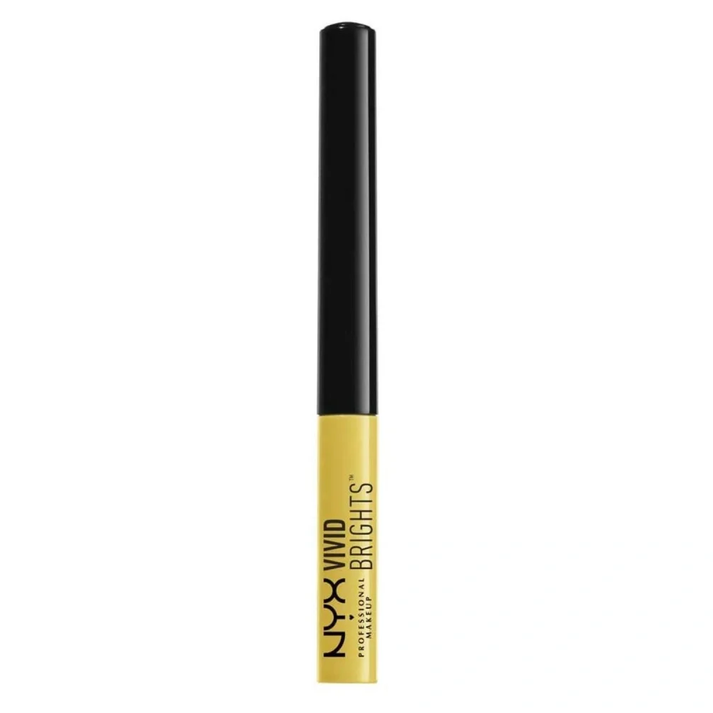 NYX Vivid Brights Liquid Eyeliner Vivid Halo Pastel Yellow New in Box